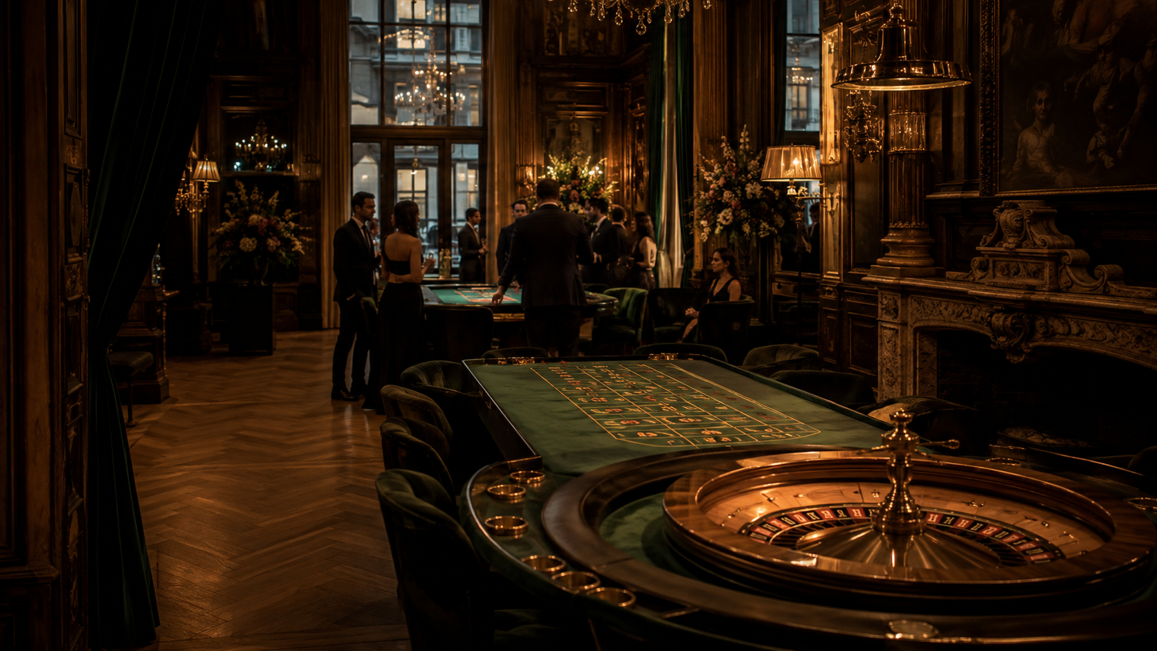 Stijlvolle casino-salon